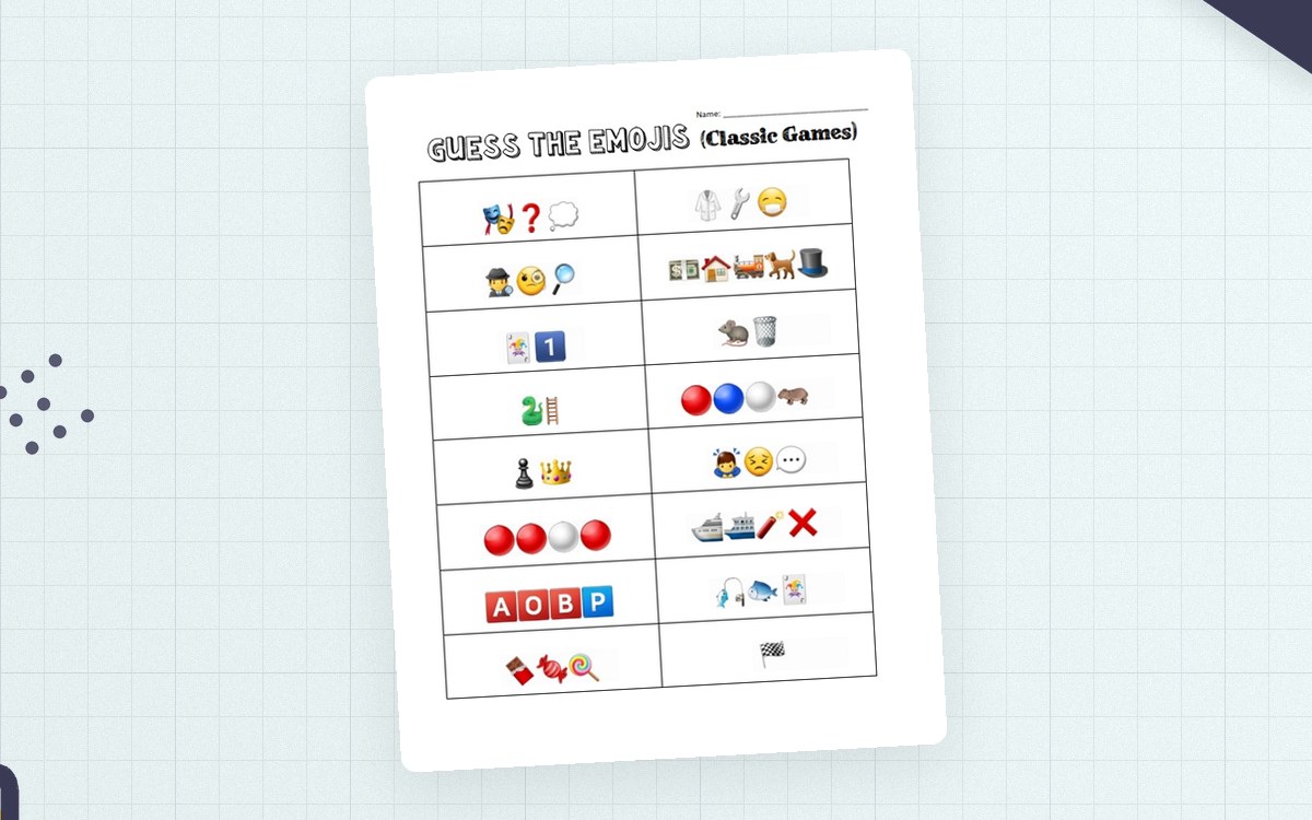 Guess the Emojis – Classic Games Edition preview