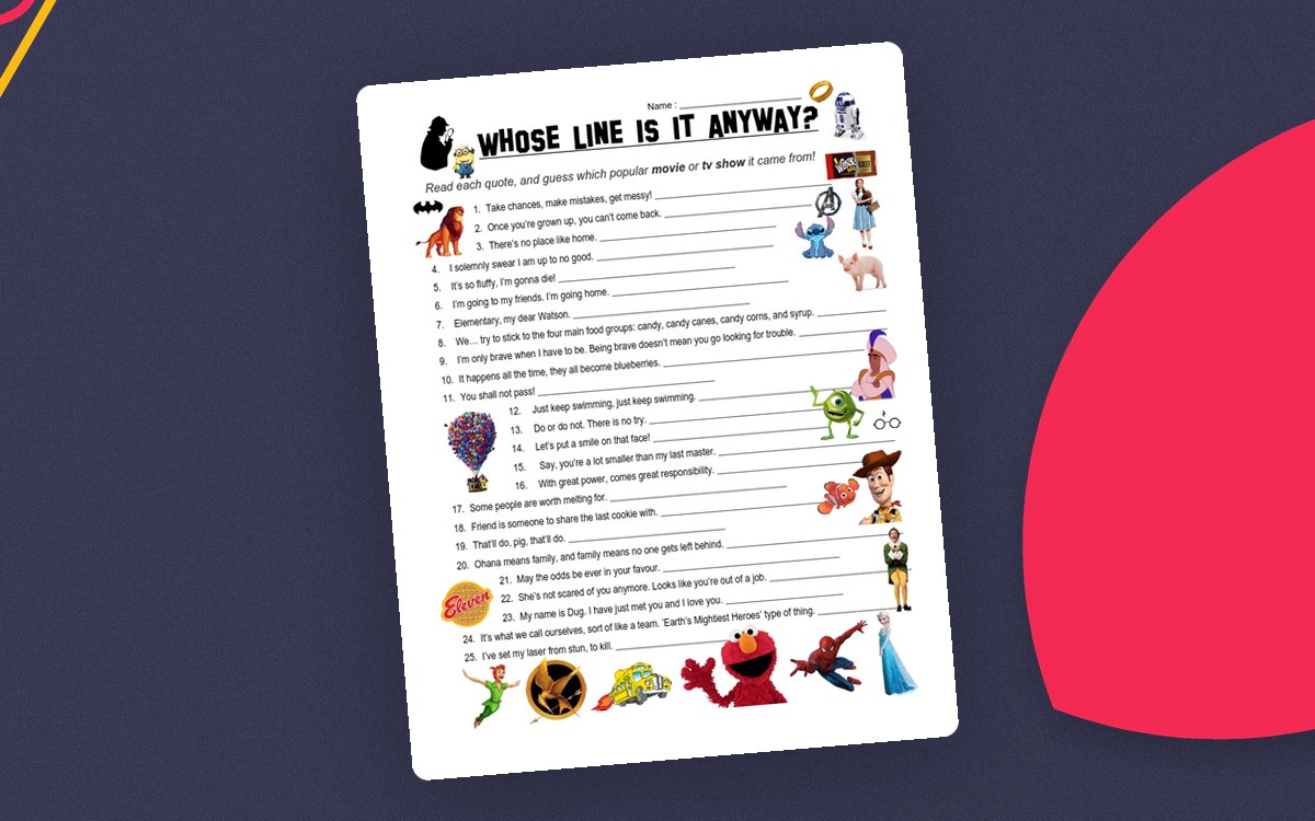 Guess the Quote: Whose Line is it anyway? preview