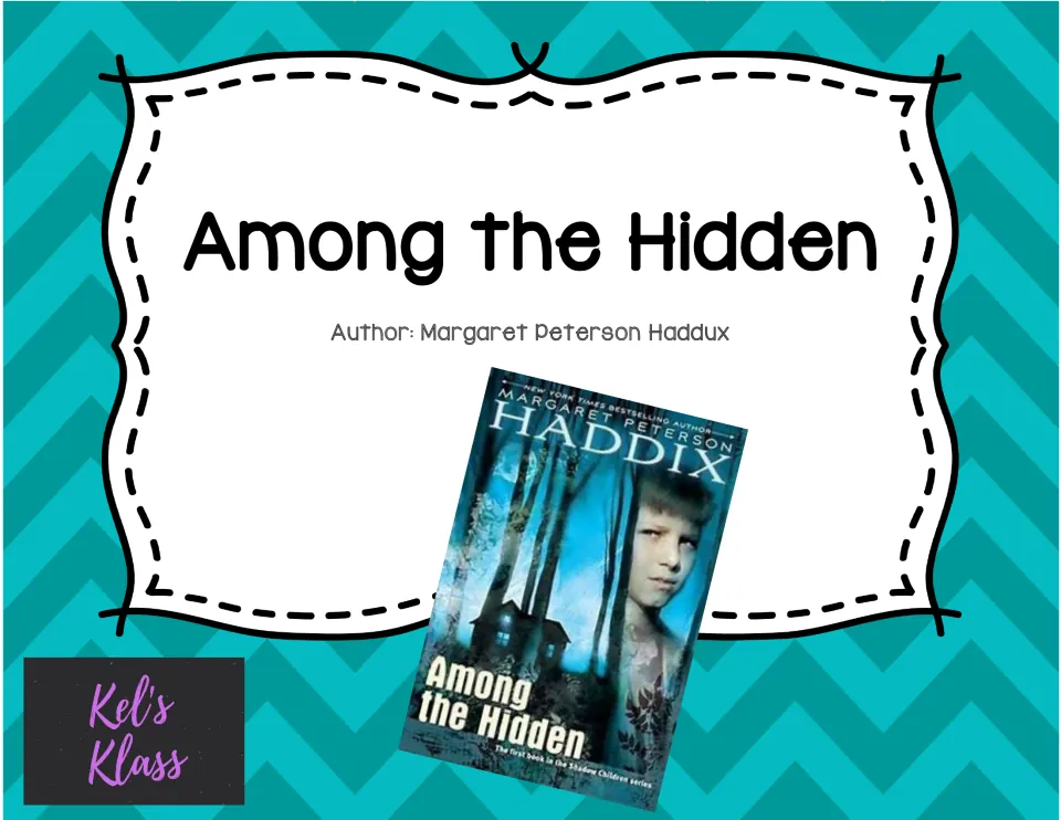 Novel study cover for Among the Hidden, naming author Margaret Peterson Haddix and showing the book cover