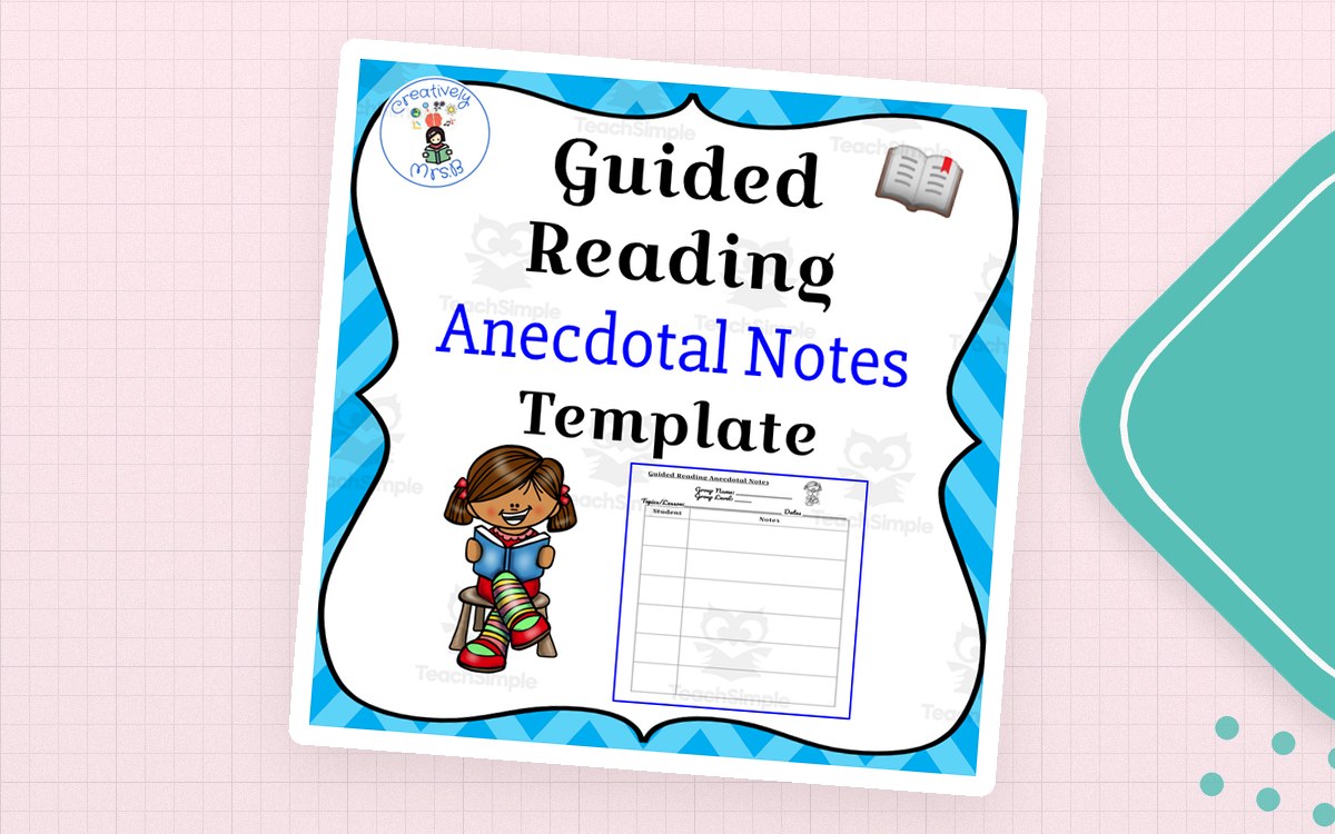 Guided Reading Anecdotal Notes – Group Template preview