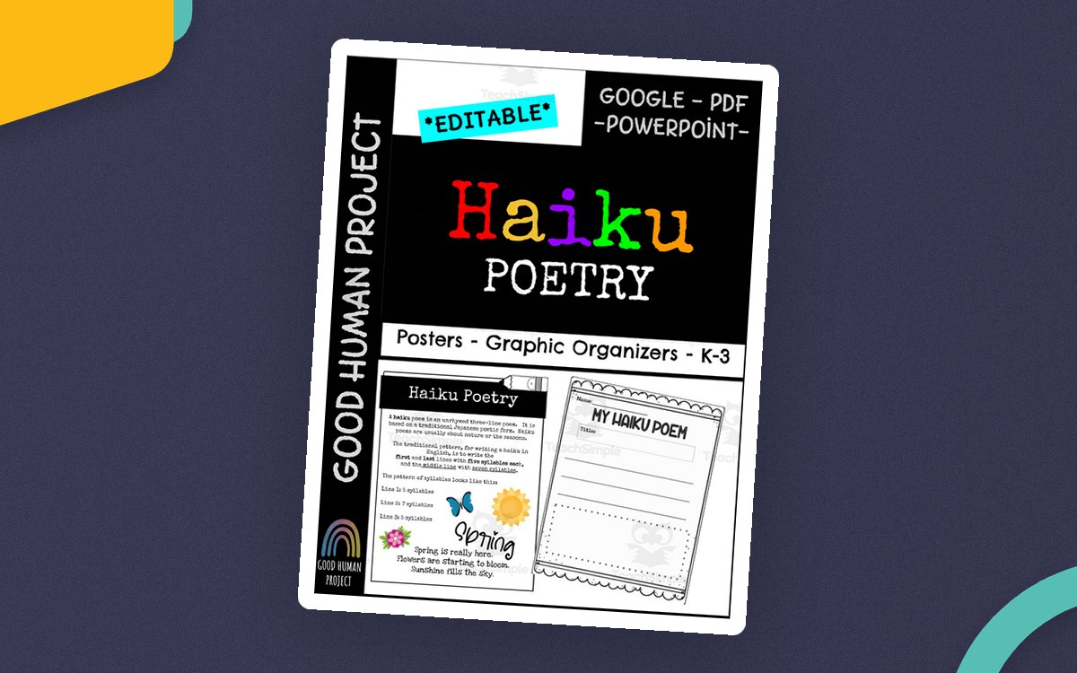 Haiku Poetry Writing | Posters & Graphic Organizers preview