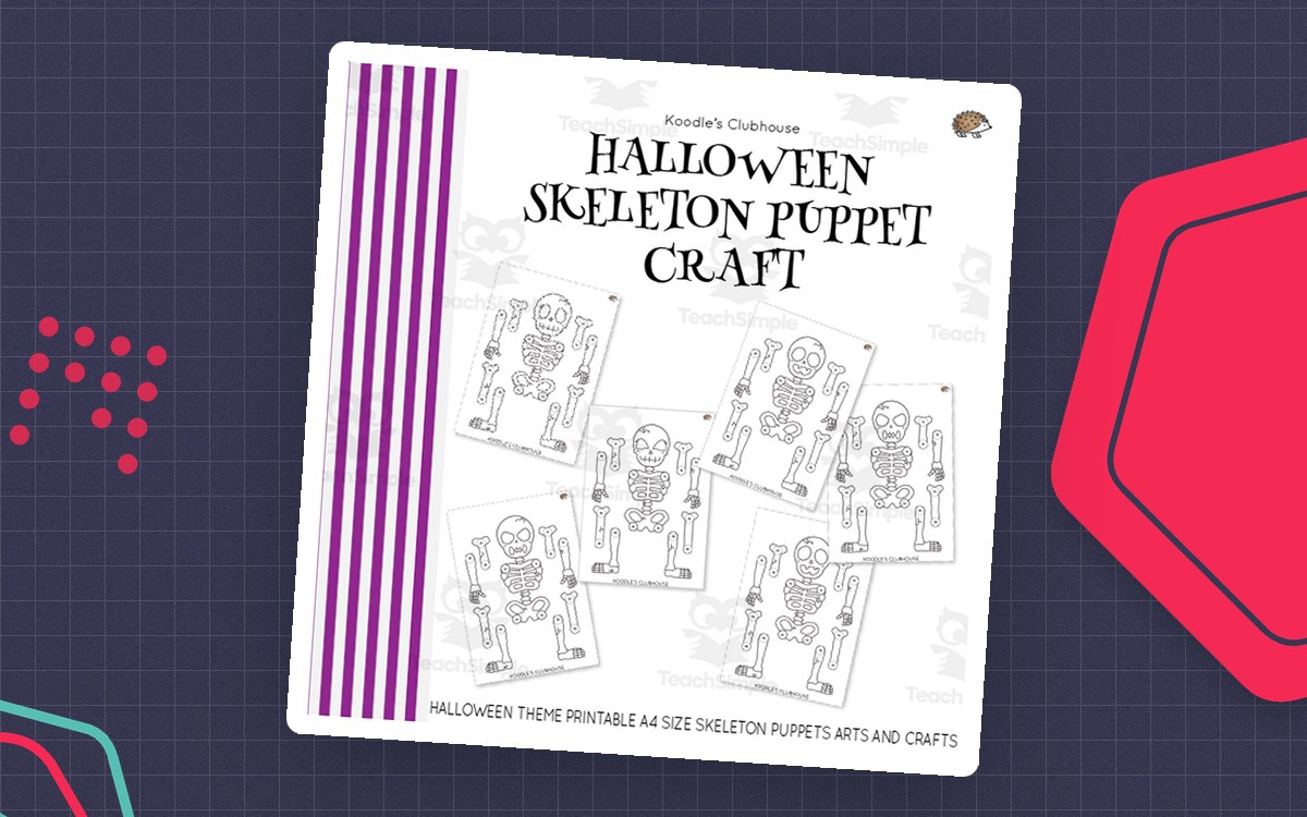 Halloween Skeleton Puppet Crafts preview
