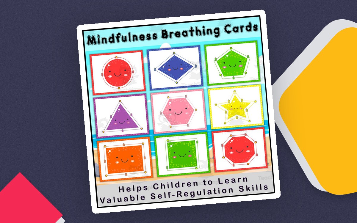 Happy Shapes – Mindful Breathing Cards for Kids preview