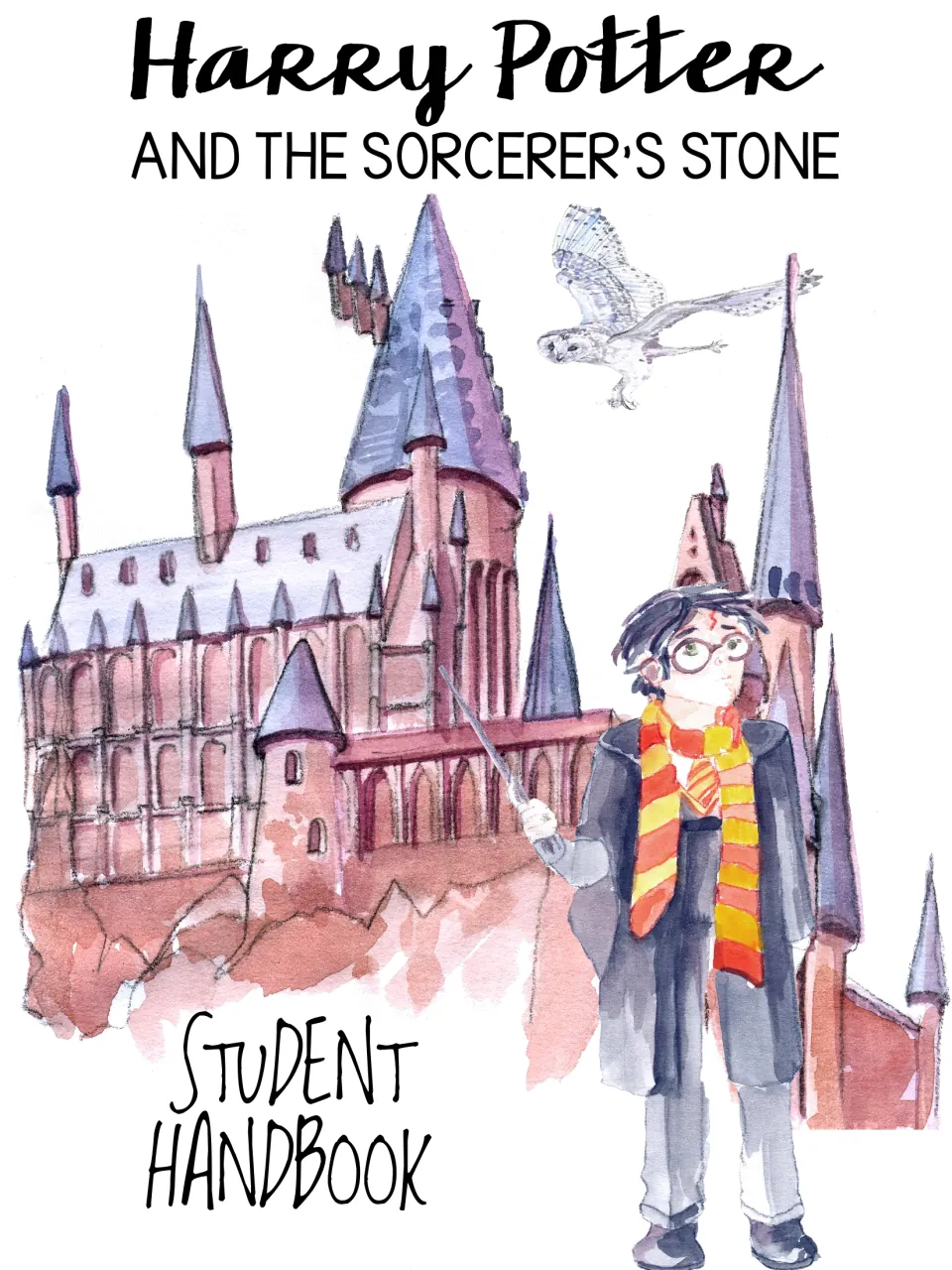 Cover of Harry Potter and the Sorcerer's Stone Student Handbook, a chapter-by-chapter novel study