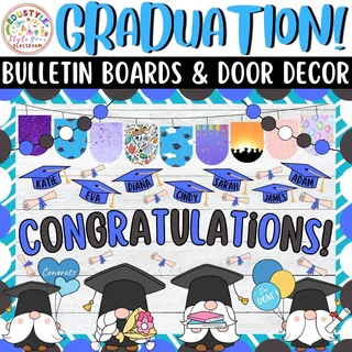 Hats Off to Our Grads!: Graduation Bulletin Boards And Door Decor Kits – sample page 3