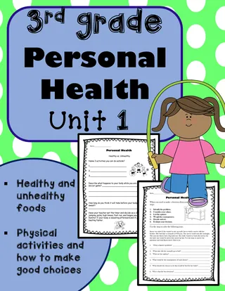 3rd Grade Health – Unit 1 Personal Health – cover