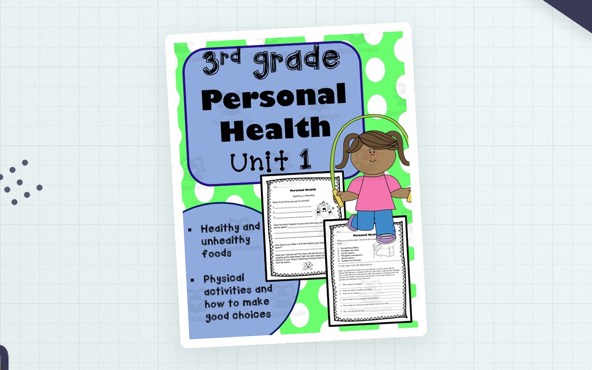 3rd Grade Health – Unit 1 Personal Health preview: 3rd grade health practice pages