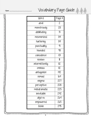 Hello, Universe Novel Study – Newbery Medal Guide – sample page 2