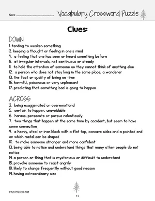Hello, Universe Novel Study – Newbery Medal Guide – sample page 3