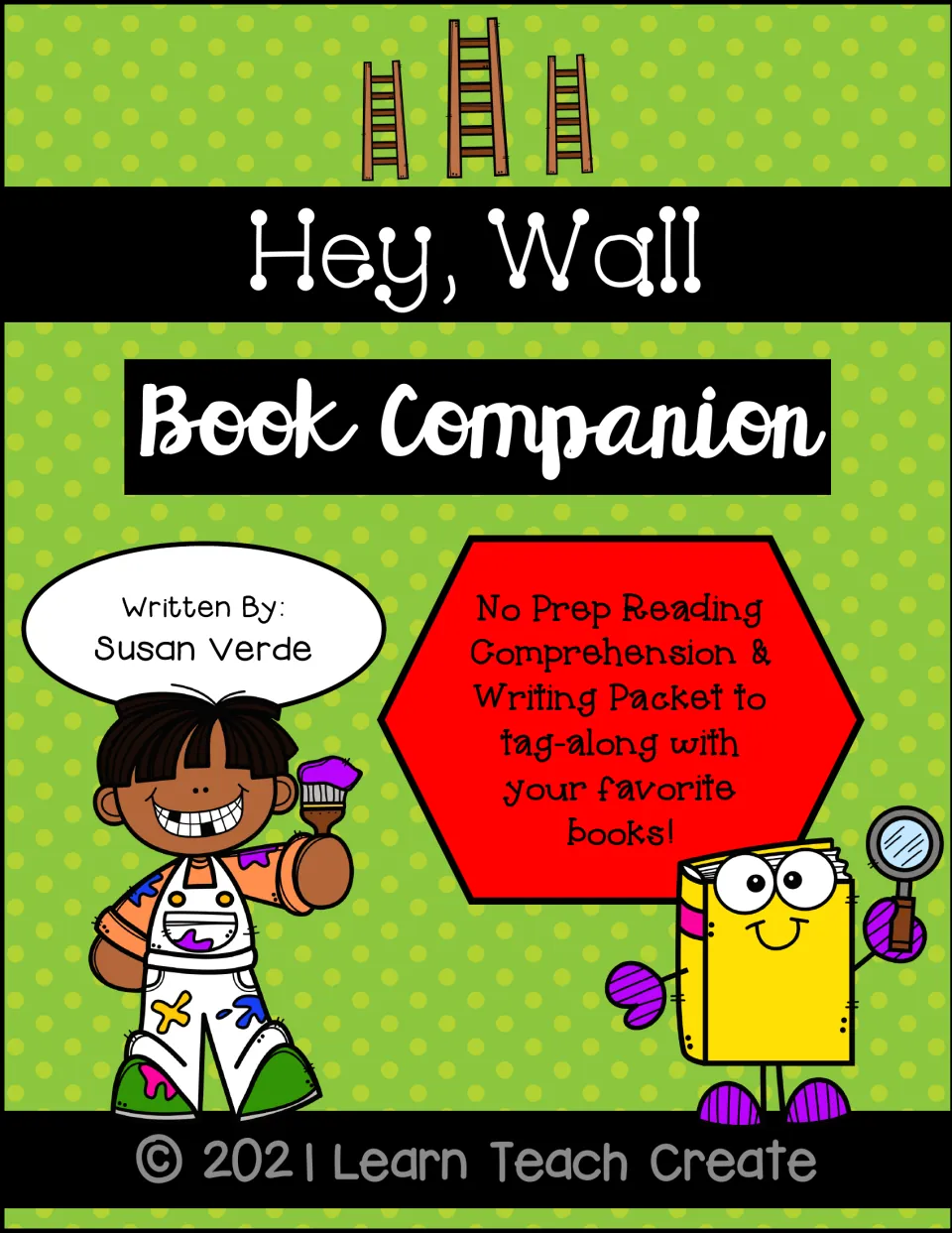 Hey, Wall Book Companion cover identifying Susan Verde as the book's author and reading and writing activities