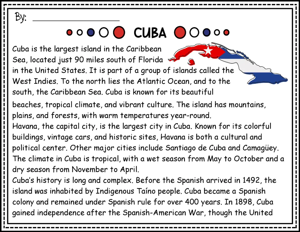 Cuba passage, part 1 in color: island geography, Havana, tropical climate, and early history