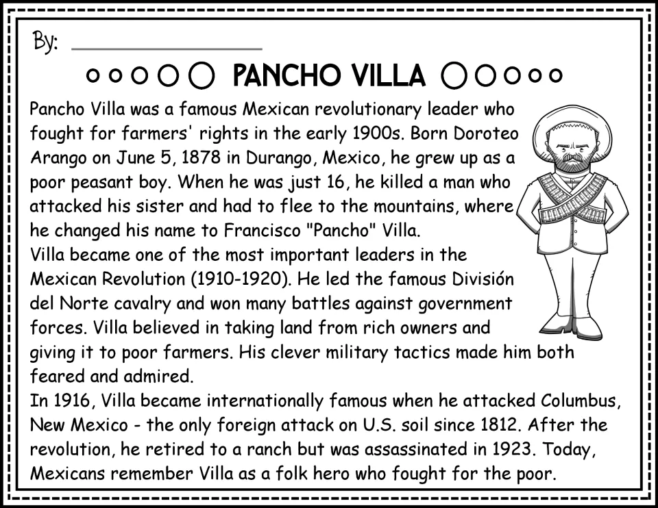 Black-and-white version of the Pancho Villa biography about his early life and role in the Mexican Revolution