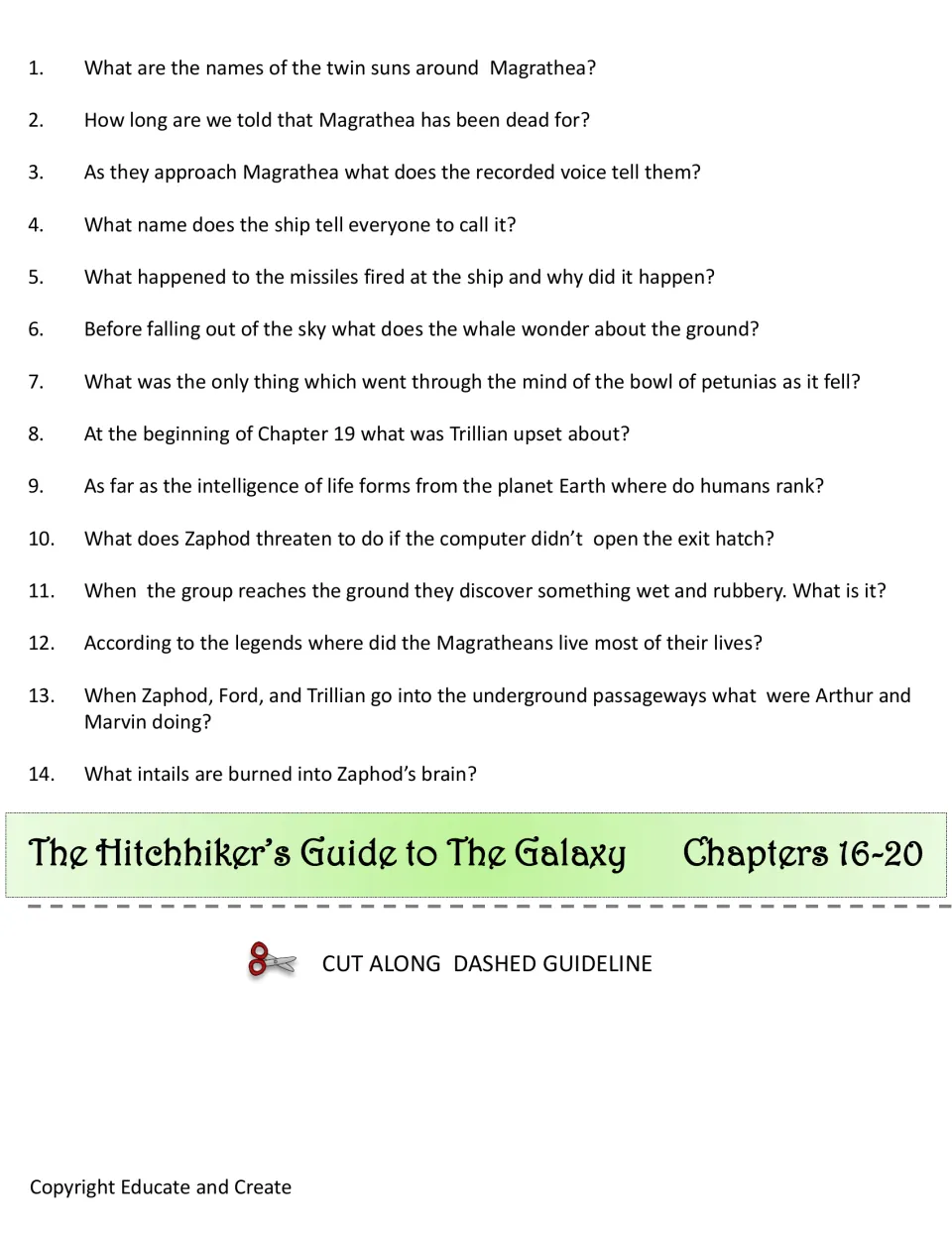 Chapters 16-20 flap: 14 questions on arriving at Magrathea, the missiles, the whale and petunias, and Zaphod's brain