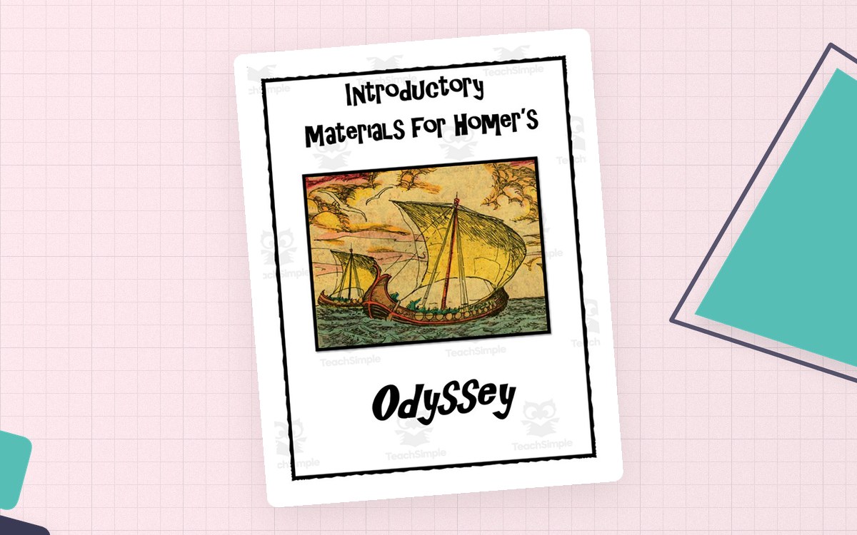 Introductory Materials for Homer’s Odyssey cover with an ancient ship illustration.