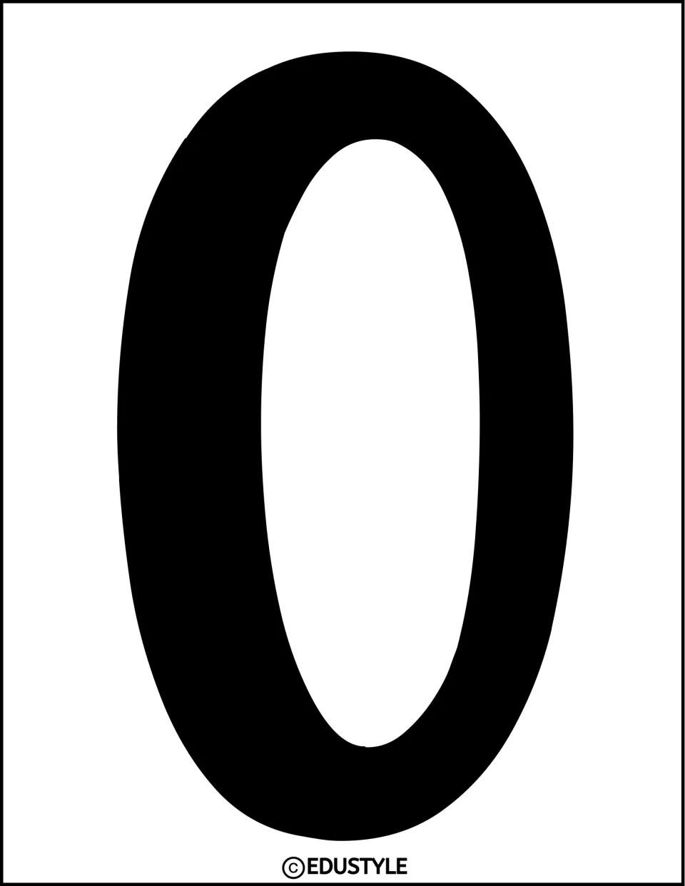 Solid black uppercase O display letter for the graduation bulletin board and classroom door decor kit