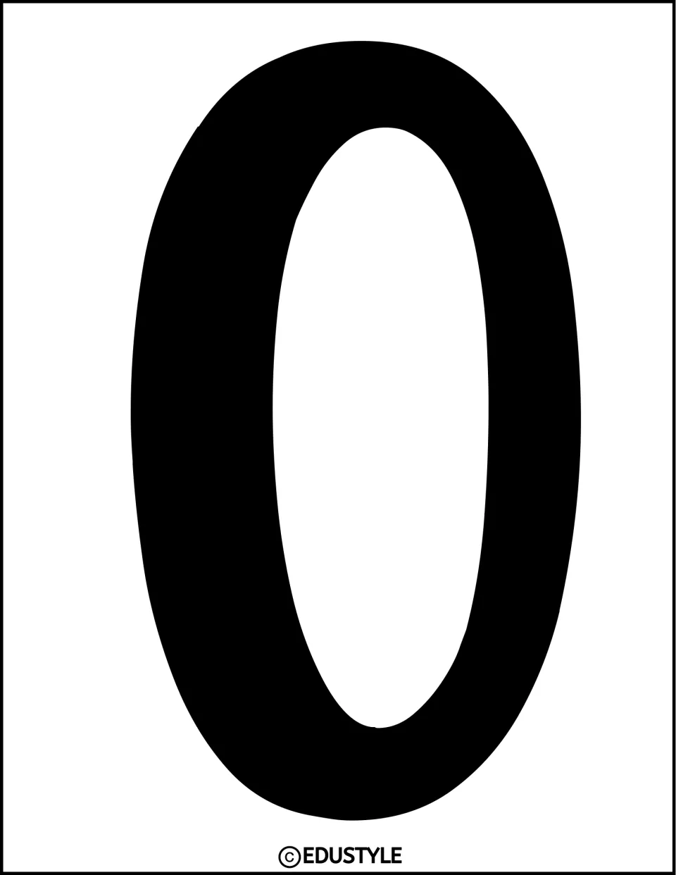 Solid black uppercase O, an individual title letter for the kit's spring and Easter classroom displays