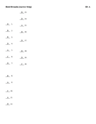 Hotel Rwanda Quiz - Multiple Versions – sample page 4