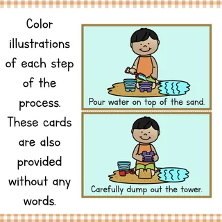 How to Build a Sandcastle | Writing and Sequencing Activity – sample page 3