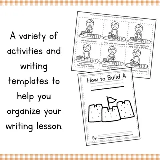 How to Build a Sandcastle | Writing and Sequencing Activity – sample page 4