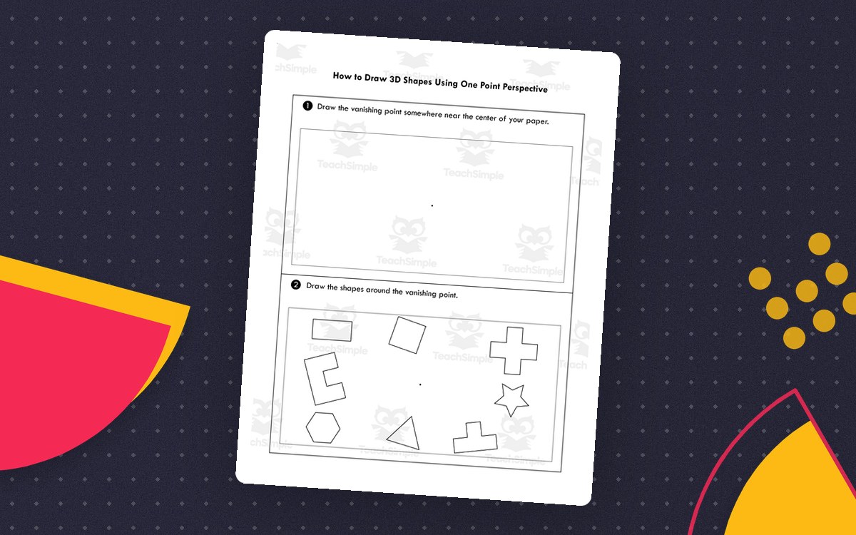 How to Draw 3D Shapes – One-Point Perspective preview