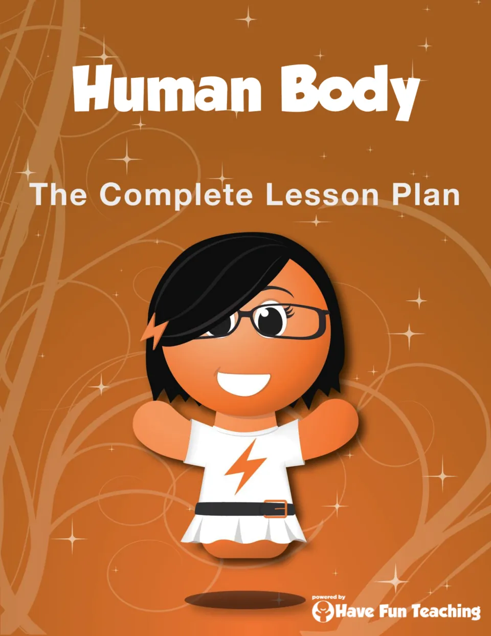 Cover of the human body teaching resource, headed 'Human Body' with the subtitle 'The Complete Lesson Plan'