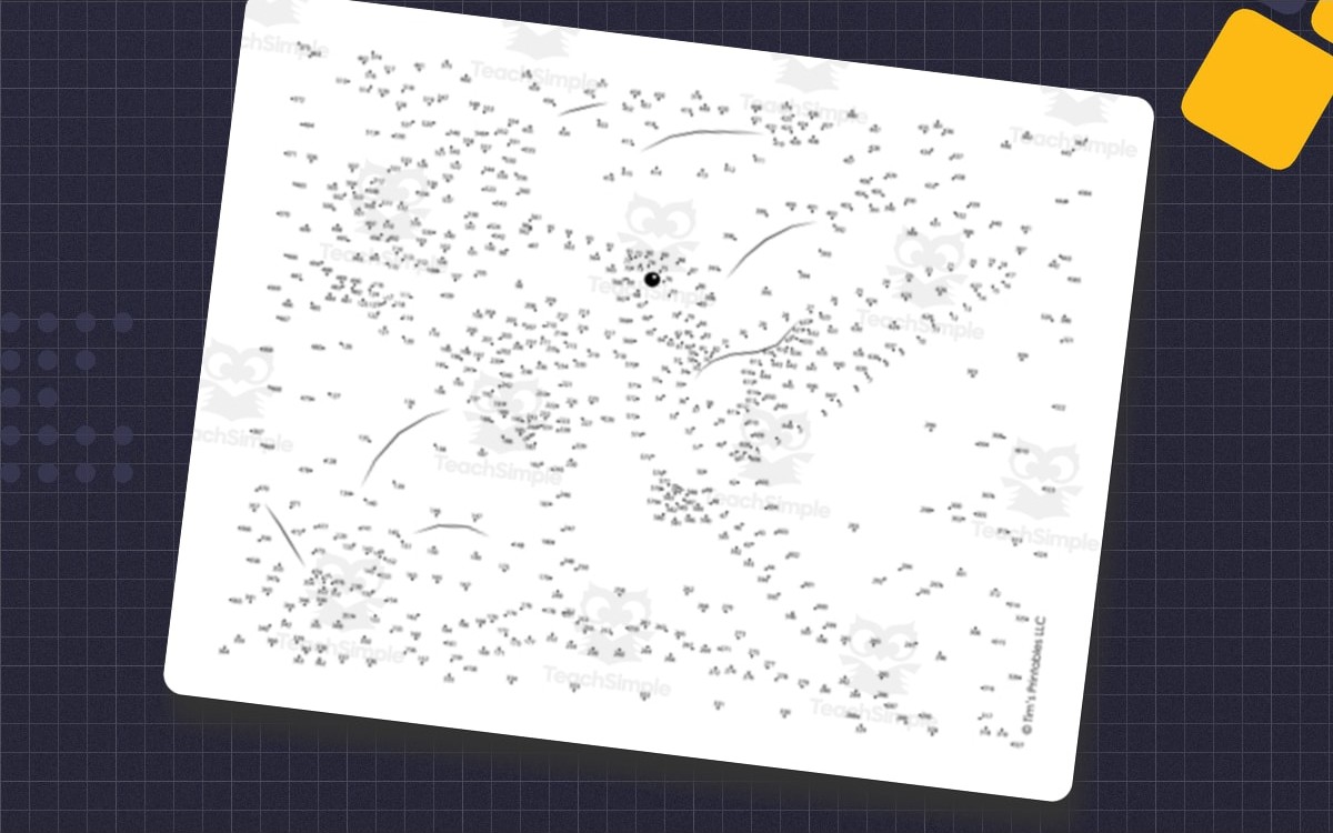 Hummingbird Connect the Dots – 650-Dot Puzzle cover with black-and-white activity artwork.