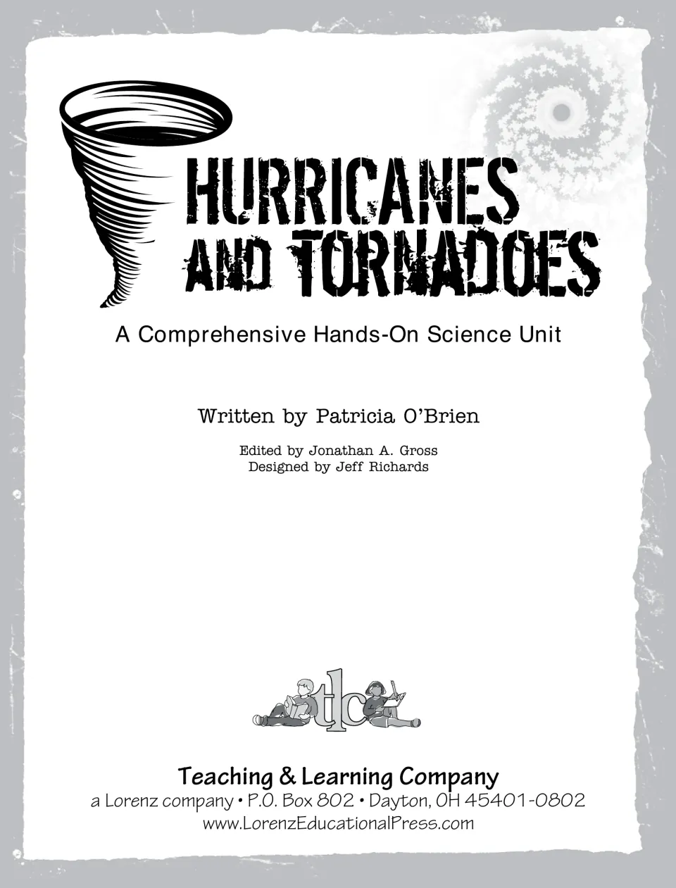 Science unit title page naming Patricia O’Brien as author, Jonathan A. Gross as editor, and Jeff Richards as designer