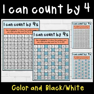 I can count by 4's to 100 or 120 – cover