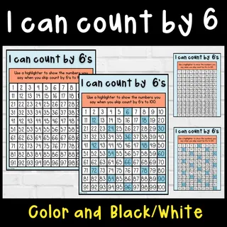 I can count by 6's to 100 and 120 – cover