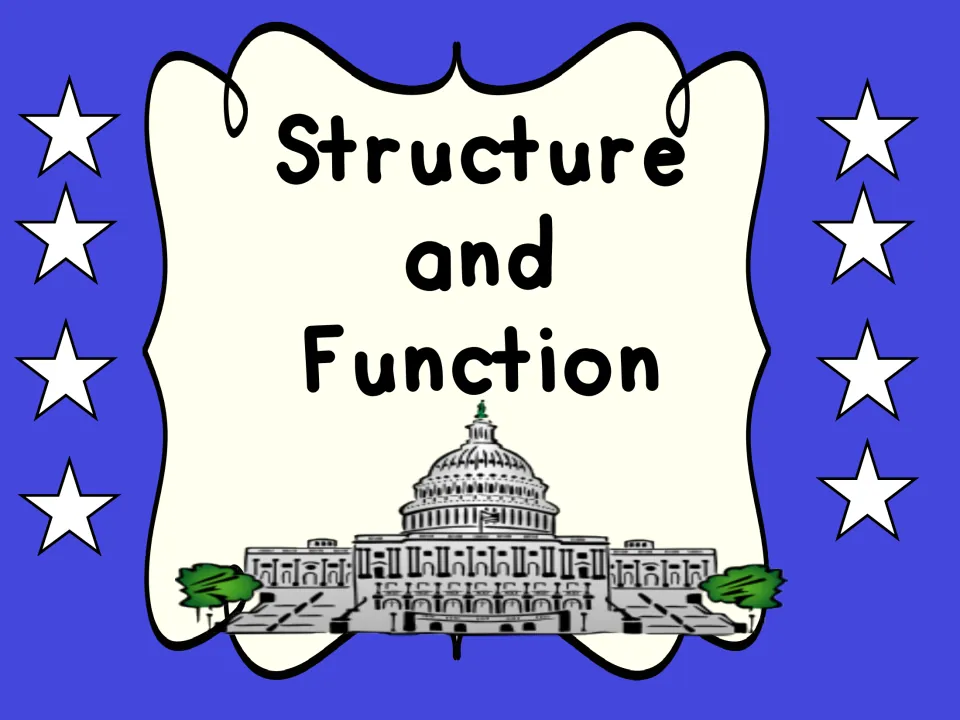 Structure and Function heading for the government standards, illustrated with a drawing of the U.S. Capitol building