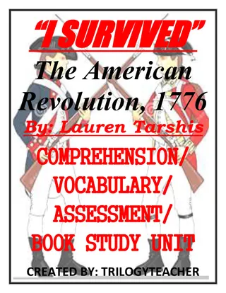 I Survived American Revolution 1776 – Book Study – cover