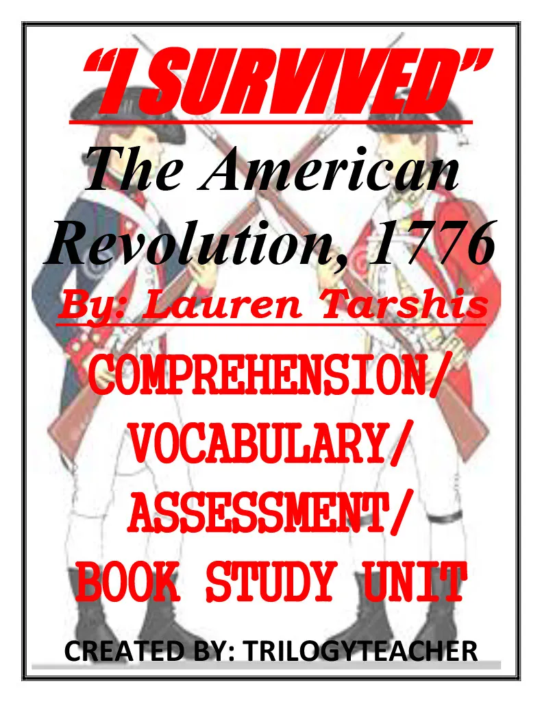 I Survived American Revolution 1776 – Book Study – cover