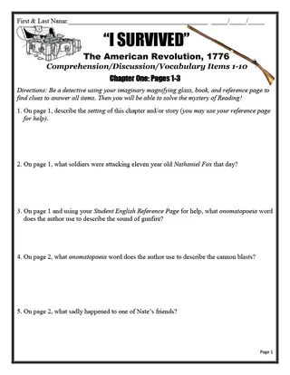 I Survived American Revolution 1776 – Book Study – sample page 2