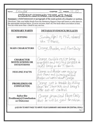 "I Survived" The Sinking of the Titanic, 1912" Novel Study Unit – sample page 2