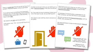 I Will Not Touch Other People's Stuff: A Social Skills Story – sample page 3