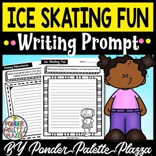 Ice Skating Fun Writing Prompt - Winter Writing Activity – cover