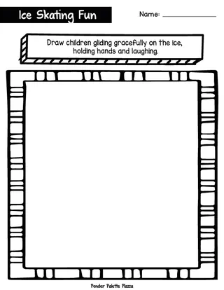 Ice Skating Fun Writing Prompt - Winter Writing Activity – sample page 3