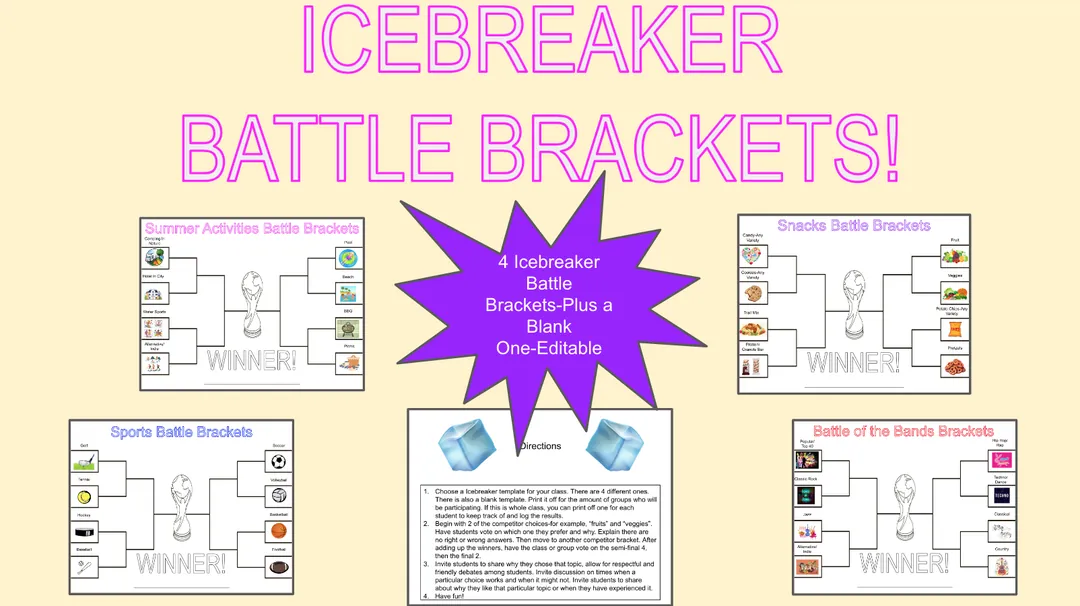 Icebreaker Back To School Battle Brackets – cover