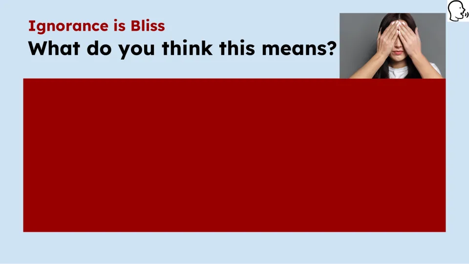 Opening figurative language prompt asks students, 'What do you think this means?' about the expression