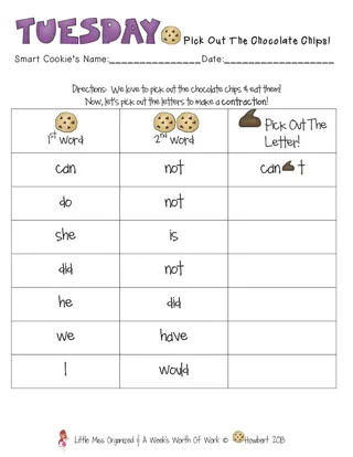 I’m A Smart Cookie! | Reading Activity Packet – sample page 3