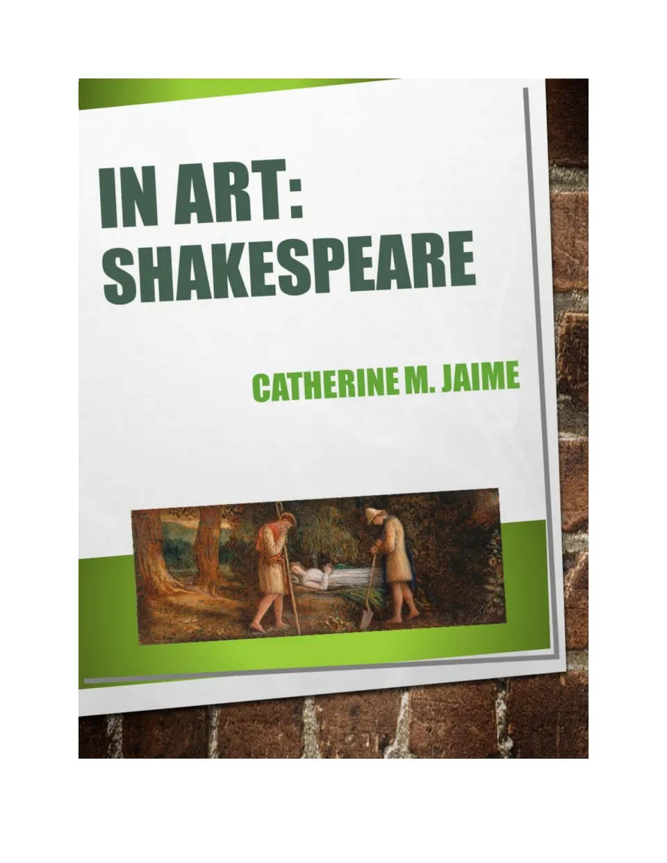 Cover of In Art: Shakespeare by Catherine M. Jaime, featuring a painting of figures in a wooded setting
