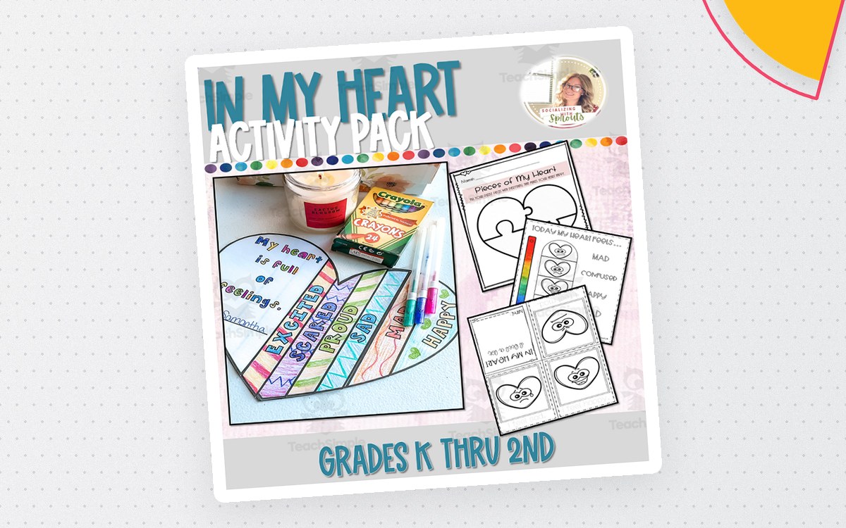 In My Heart – Back-to-School SEL Lesson preview: "Pieces of My Heart" puzzle activity page