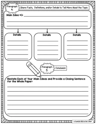 Informative Writing Worksheet Set – preview 1