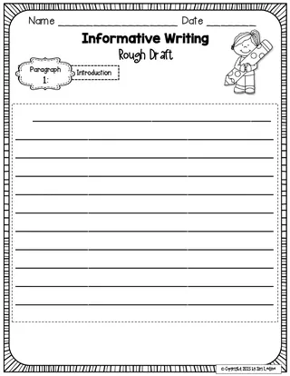 Informative Writing Worksheet Set – preview 2