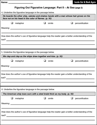 "Inside Out & Back Again" Extension Activity Pack – sample page 3