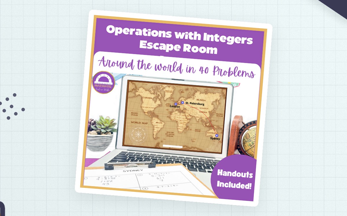 Integer Operations Escape Room preview