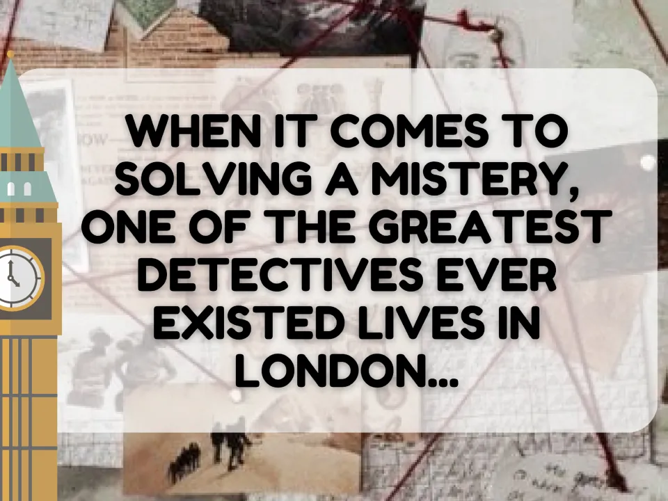 Opening clue in the ESL lesson describes a great detective who solves mysteries and lives in London