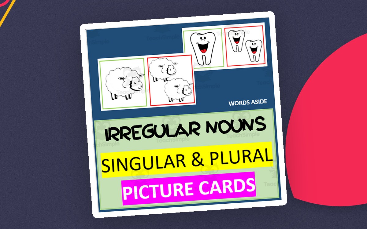 IRREGULAR NOUNS | SINGULAR PLURAL B+W IMAGES/PICTURES preview