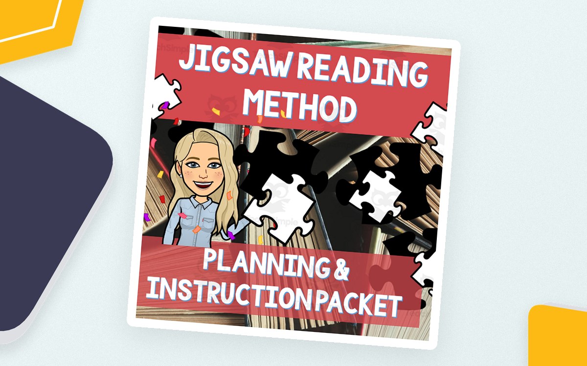 Jigsaw Reading Method cover with puzzle pieces, a teacher illustration, and the words Planning & Instruction Packet.
