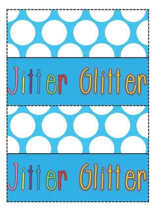 Jitter Glitter Poem – First Day of School Keepsake – sample page 4